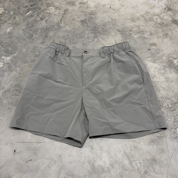Wowie Shorts Mens Large Gray Performance Elastic Waist Lightweight Casual Golf - Picture 1 of 7